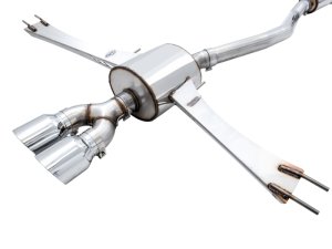 Honda Civic Si Performance Exhaust - Rear - AWE Tuning - Cat Back, Touring Edition, Dual Tips - Chrome Silver - `16-`27